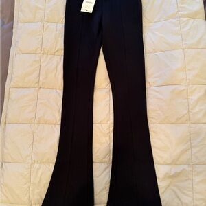 Zara Black High-Waist Ponte Leggings Size Small